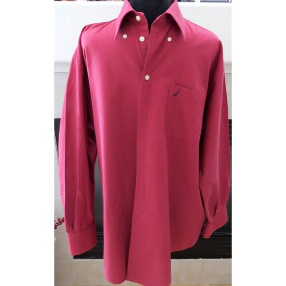 Nautica Other - Nautica Men's Vintage Oxford 100% Cotton Dress shirt 16 32/33 (L) EUC